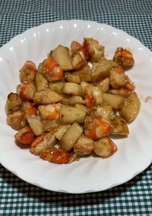 エビと長芋のマヨ醤油炒め-レシピのメイン写真