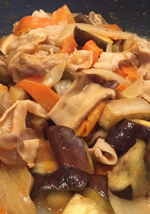 なすと豚肉のピリ辛味噌炒め-レシピのメイン写真