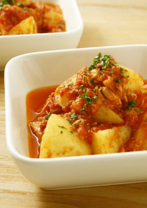 白だしが決め手！ポテトとツナのトマト煮-レシピのメイン写真