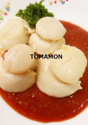 とまモンピューレ★楽ちんバター帆立ソテー-レシピのメイン写真