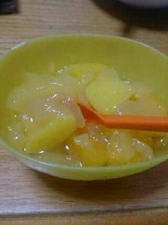 みかんと黄桃のふるふる寒天ゼリー-レシピのメイン写真