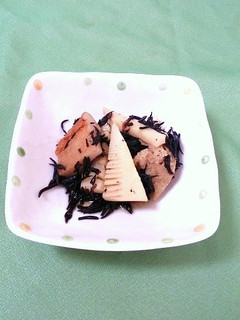 筍とヒジキの煮付け。(北国Ver.)-レシピのメイン写真