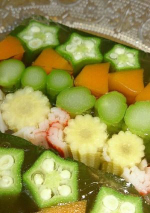 初めてでもきれいにできた！野菜のテリーヌ-レシピのメイン写真