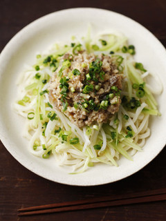 肉みそ冷やしうどん-レシピのメイン写真