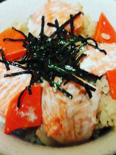 ♡鮭の炊き込みご飯♡-レシピのメイン写真