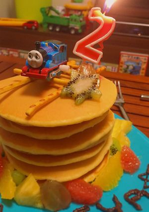 ☆トーマス大好き2歳のお誕生日ケーキ☆-レシピのメイン写真