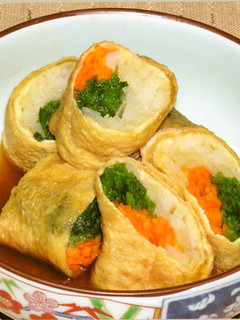 油揚げ三色巻き煮-レシピのメイン写真