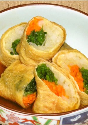 油揚げ三色巻き煮-レシピのメイン写真