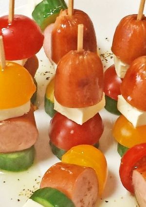ソーセージのピンチョス-レシピのメイン写真