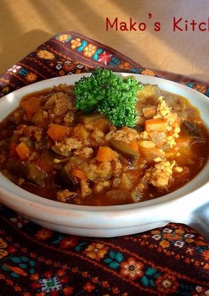 ルーなし＊野菜たっぷりナスのドライカレー-レシピのメイン写真