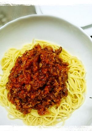 ひき肉不使用！切り落としdeミートソース-レシピのメイン写真