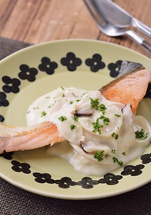 5分で！秋鮭の豆乳チーズソース-レシピのメイン写真