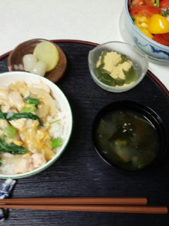 血管プラークダイエット食465(親子丼)-レシピのメイン写真