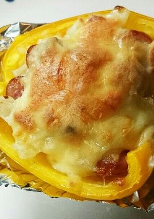 パプリカカップのグラタン風-レシピのメイン写真