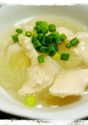 生姜たっぷり！冬瓜と鶏ムネ肉のトロトロ煮-レシピのメイン写真