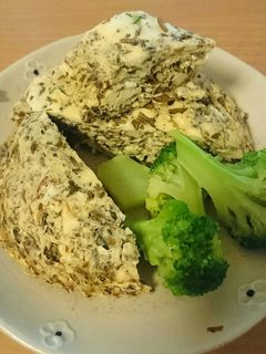 レンジで簡単 ぎばさと豆腐の玉子焼き-レシピのメイン写真