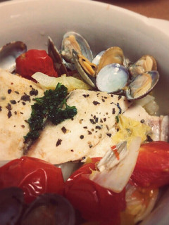にんにくなし!さわらのアクアパッツァ-レシピのメイン写真