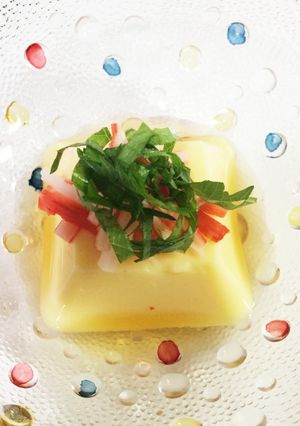 簡単*たまご豆腐のカニカマ大葉-レシピのメイン写真
