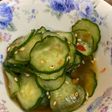 キュウリの焼き肉のたれ和え
