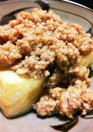簡単豆腐ステーキ 〜肉味噌あん〜-レシピのメイン写真