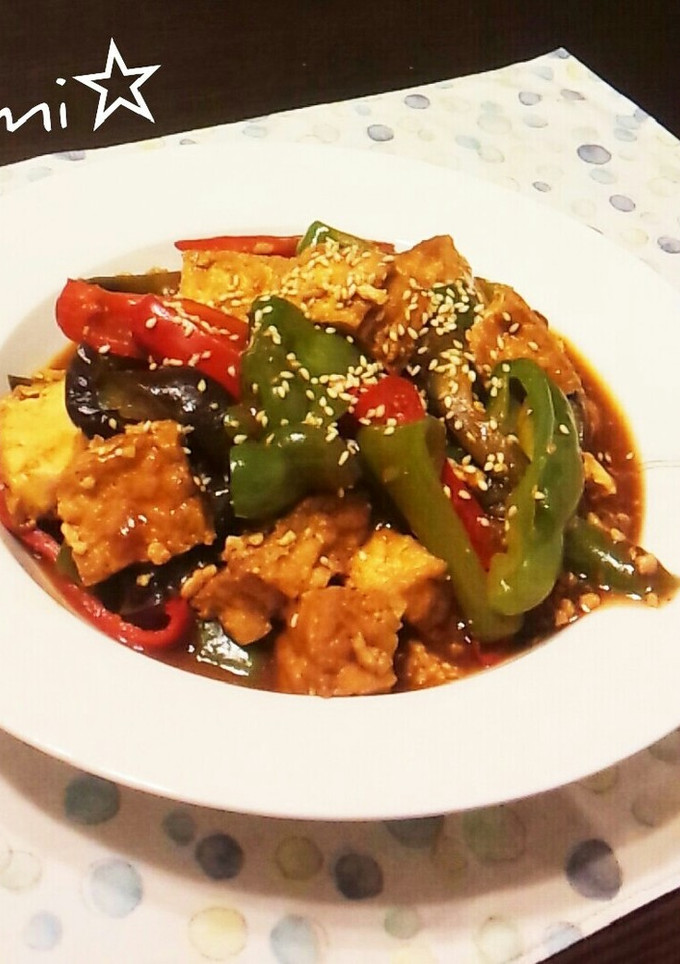 野菜＆厚揚げ＆肉を使って☆ごちゃまぜ麻婆-レシピのメイン写真