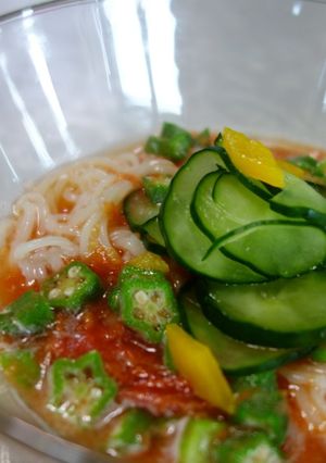 シャーベットトマトの素麺-レシピのメイン写真