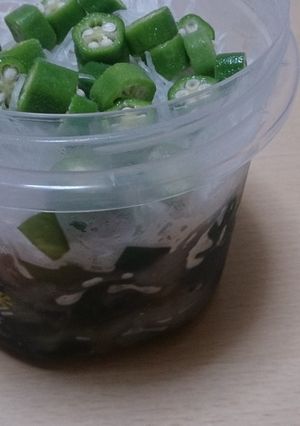 ネバネバサラダ 梅しそドレで！-レシピのメイン写真