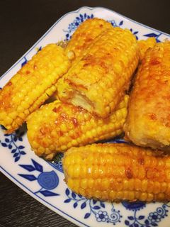 トウモロコシの唐揚げ。にんにく醤油バター-レシピのメイン写真