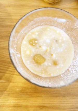 ヨーグルトで食べる✿栗の甘露煮-レシピのメイン写真
