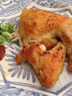 簡単パリ皮、ジューシー 鶏もも焼き-レシピのメイン写真