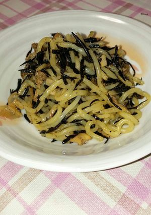 残り物ひじき入りこんにゃく麺-レシピのメイン写真