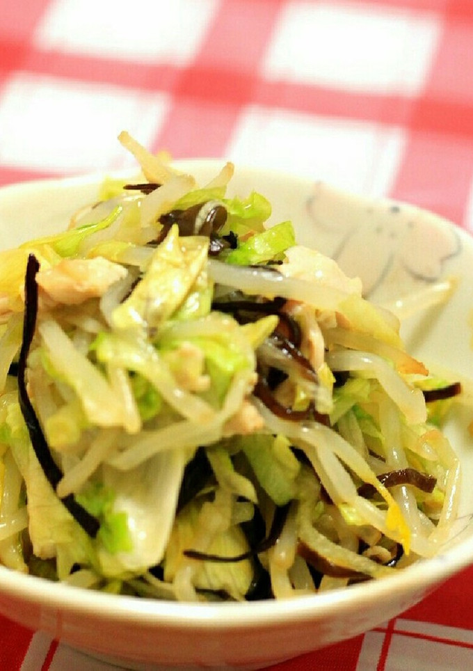 レタスともやしとささみの和え物-レシピのメイン写真