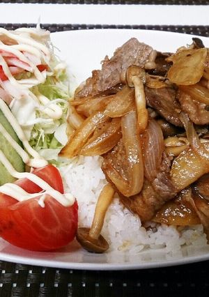 超簡単焼肉丼カフェスタイル-レシピのメイン写真