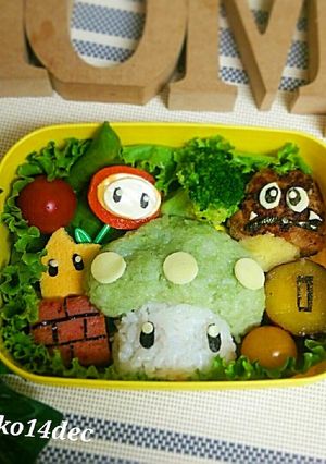 マリオの１アップキノコキャラ弁-レシピのメイン写真