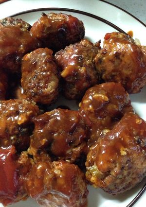 新潟のお麩を使って肉団子-レシピのメイン写真