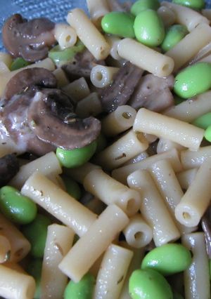 【pasta】マッシュルームと枝豆の和風-レシピのメイン写真
