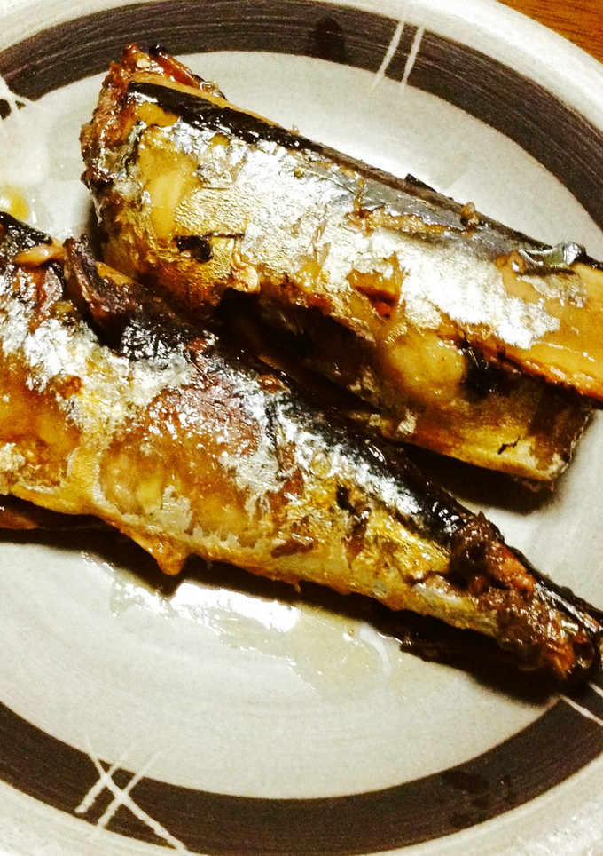 圧力鍋で骨までがぶり☆サンマの蒲焼き風-レシピのメイン写真