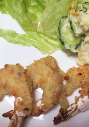 魚焼きグリルで揚げないエビフライ-レシピのメイン写真