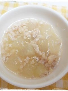 離乳食完了期 鶏ミンチと冬瓜の煮物-レシピのメイン写真