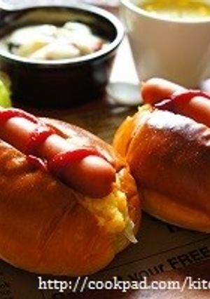 我が家の定番☆バターロールでホットドッグ-レシピのメイン写真