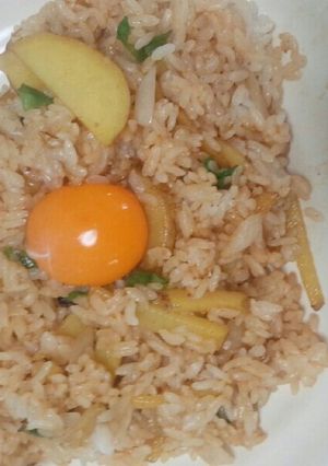 [自作料理]　焼きタレガーリックライス-レシピのメイン写真