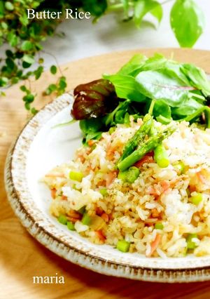 アスパラとベーコンのバター風味チャーハン-レシピのメイン写真
