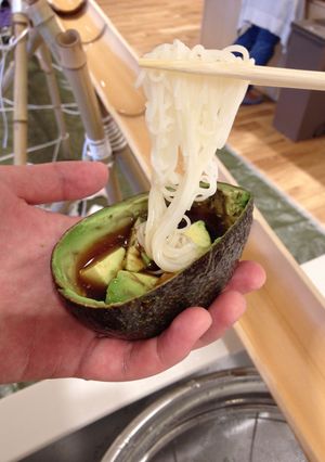 超簡単！アボカド流しそうめん！-レシピのメイン写真