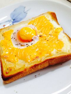 半熟たまごとマヨチーズトースト-レシピのメイン写真