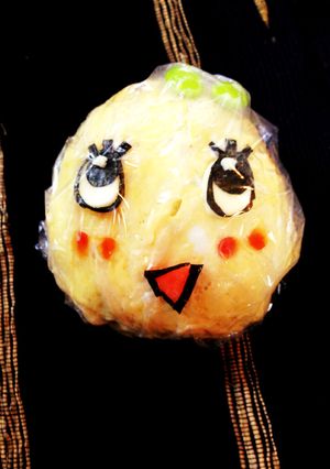 ふなっしー！オムライスおにぎり-レシピのメイン写真