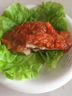 塩鯖でイタリアン トマトソース添え-レシピのメイン写真