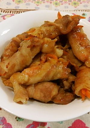 豚小間肉の☆肉巻き-レシピのメイン写真