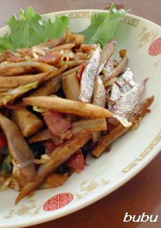 焼きそばの素活用！牛蒡のソースきんぴら-レシピのメイン写真
