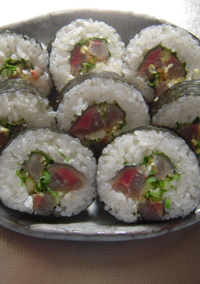 昆布〆秋刀魚の巻きずし-レシピのメイン写真