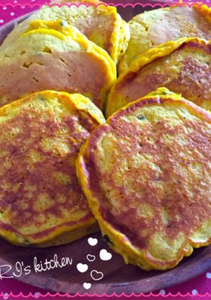 かぼちゃの煮物deもちもちホットケーキ-レシピのメイン写真